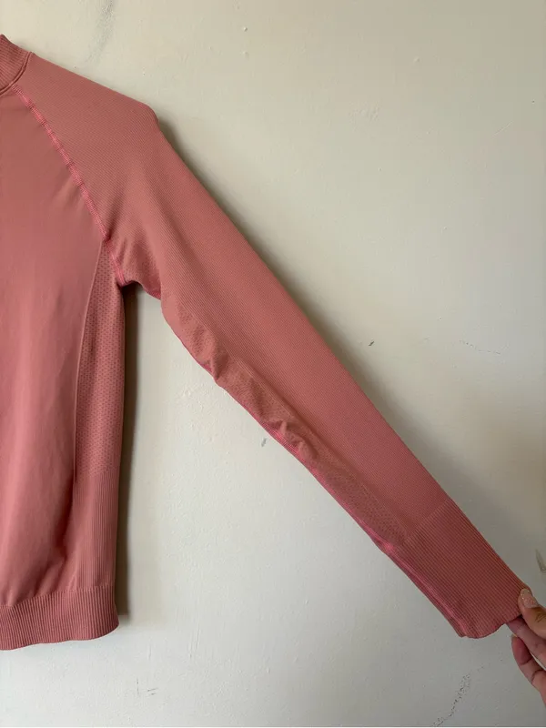 HALFDAYS Johnson Base Layer Top Mock Neck Pink Sz Small - Image 9