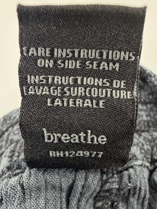 prAna Breathe Wide‎ Leg Lounge Pants Heather Gray Boho Crinkle Pull On Womens S - Image 4
