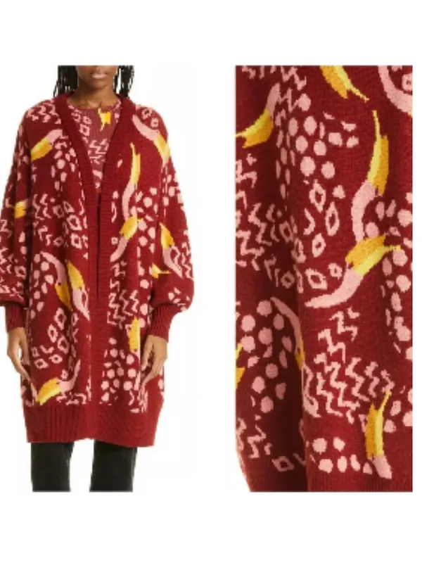 Farm Rio Toucanissimo Cardigan Size Medium - Image 2