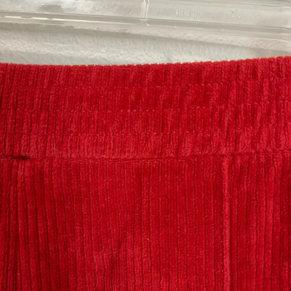 Aerie Groove ON Velour High Waisted Flare Pant Pull ON‎ Ribbed Red Size S - Image 3