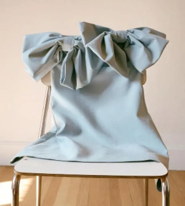 ZARA NWT VIRAL TIK TOK blogger’s FAVORITE stunning BLUE STRAPLESS BOW DRESS S - Image 7