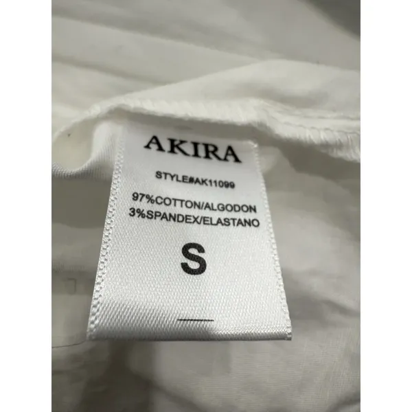 Akira Cotton Blend white Zip At the Back size‎ small Corset - Image 5