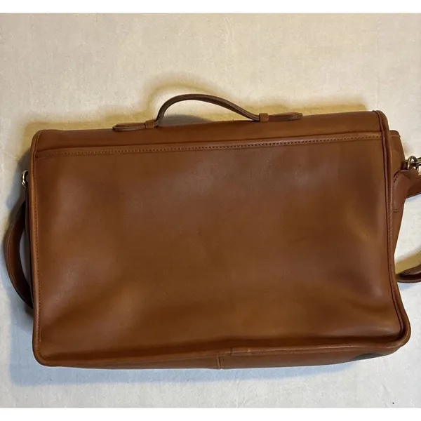 Coach Lexington Briefcase Laptop Bag Tan #M4C-5265 Vintage 1992 - Image 2