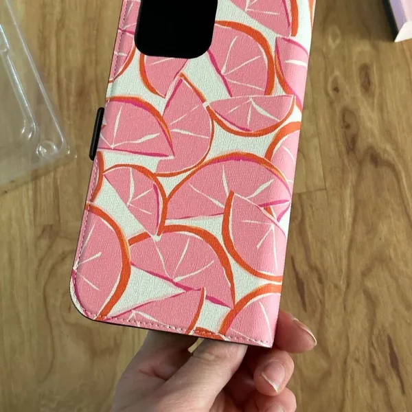 Kate Spade Grapefruit iPhone 13 Pro Max Magnetic Folio Case new NO INSIDE CASE - Image 4