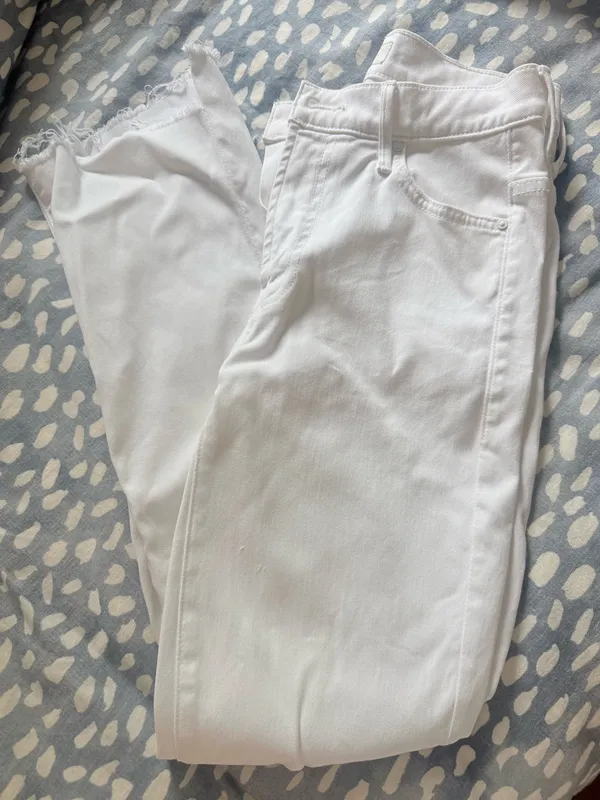 MOTHER Insider Denim Crop Step Fray - Image 3