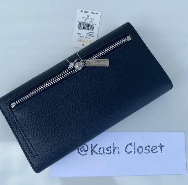 Michael Kors Large trifold wallet - Black - Image 3