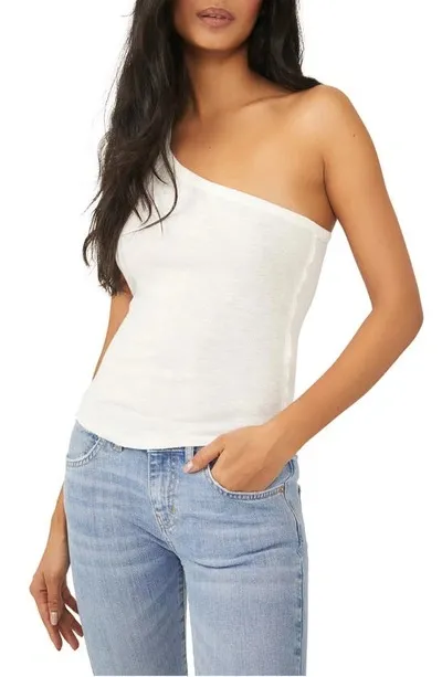 Free People NWT One Way or Another White One-Shoulder Tank Top. Size Medium - Image 7