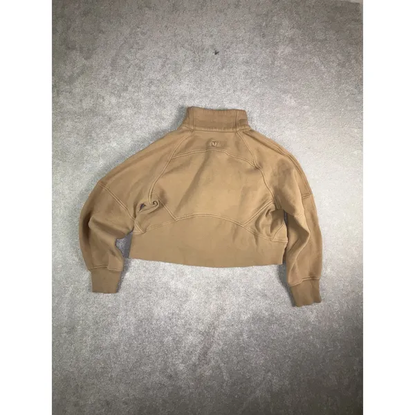 Lululemon Scuba Oversized Funnel-Neck Half Zip Filbert Tan Small - Image 9