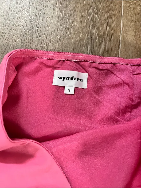SUPERDOWN Andria Strapless Mini Dress in Pink - Image 5