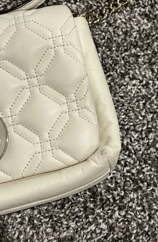 Kate Spade White Leather Crossbody - Image 4