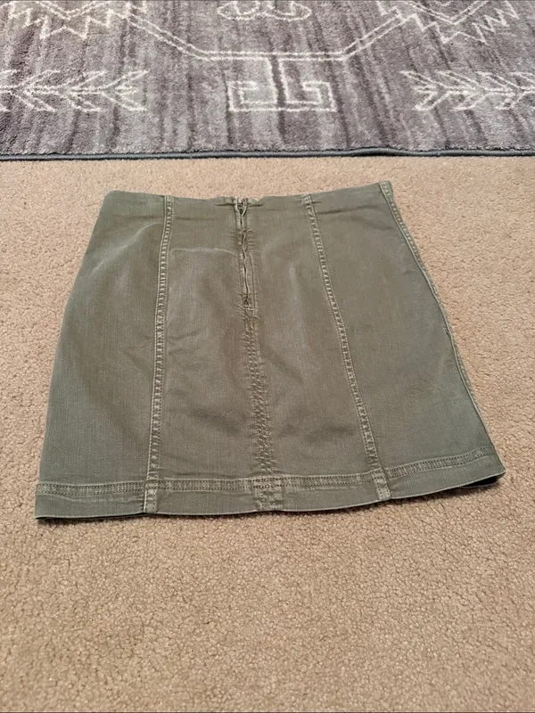 Free People Khaki Green Skirt - Image 2