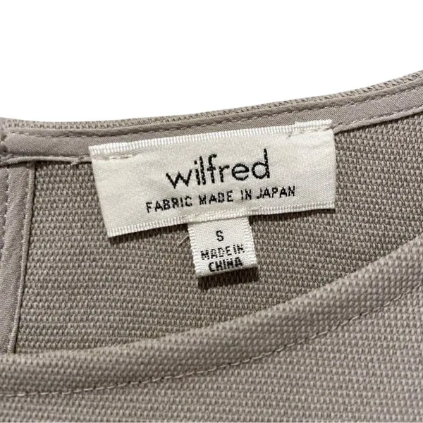 Wilfred Aritzia Romper Women's Sz Small Gray Pockets Long Sleeve Preppy Summer - Image 8
