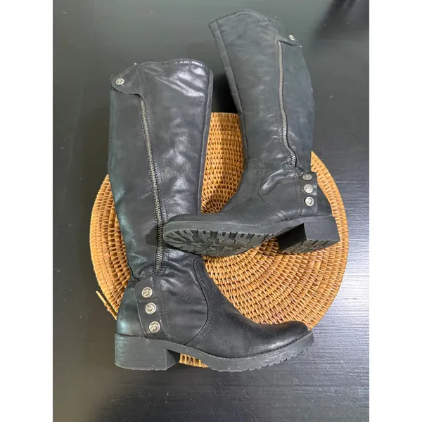 Baretraps Oria Black Tall Riding Boots Women 6M BTF16-10571-025-78 - Image 5