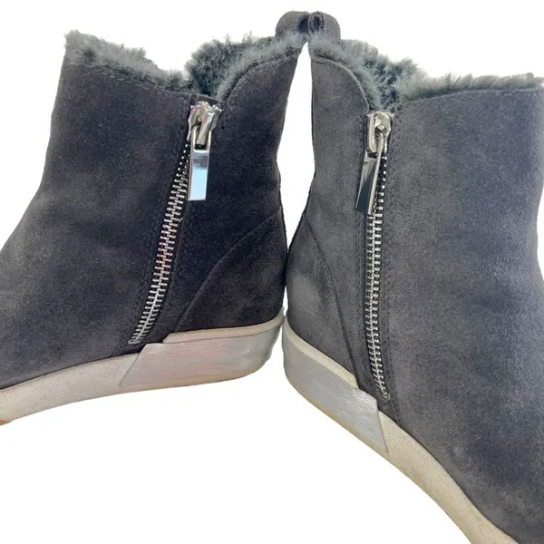 Dolce Vita Zelma Zip High Top Sneaker Booties Gray Size 8 - Image 6