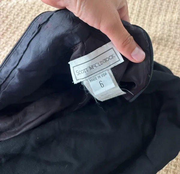 Black Halter Dress Size 6 - Image 5