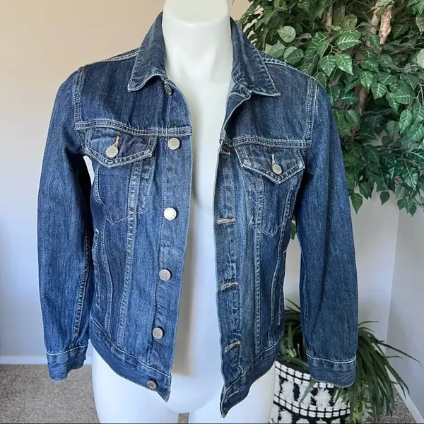Lucky Brand “Tomboy Trucker” Denim Blue Jean Jacket‎ - Image 2