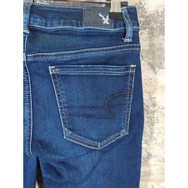 American Eagle Jeans Woman's 2 Jeggings Blue Skinny‎ Stretch Basic Coastal - Image 8