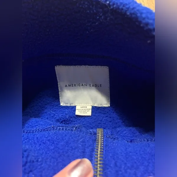 American eagle small blue fleece - Image 5