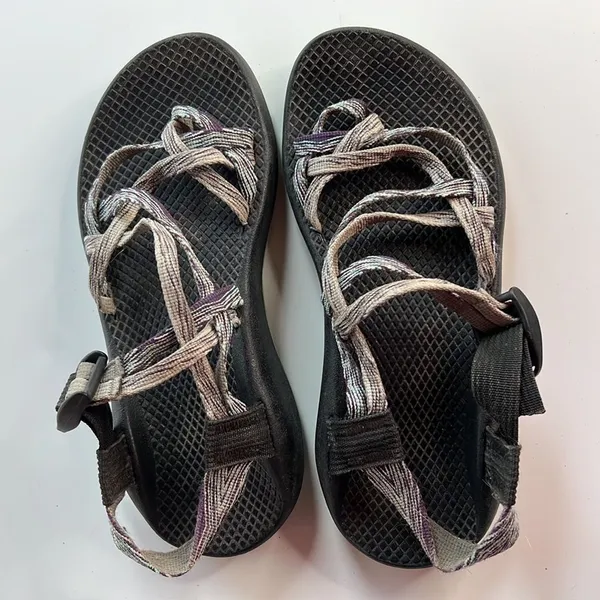 Chaco ZX/2 Classic Double Strap Toe Loop Sandals Gray Purple Women’s Size 7 - Image 4