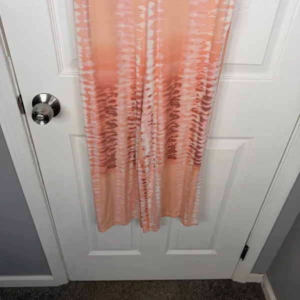 Sz S Tart $108 MSRP NWOT Rayon Peach Tie Die Jumpsuit - Image 5