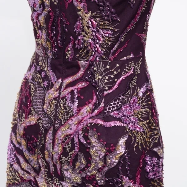 Dress The Population Floral‎ Sequin Embroidery Mini Dress - Image 11