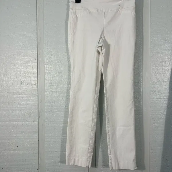 Spanx Women’s  White Classic Fit Pull On Pants Size Medium EUC - Image 2