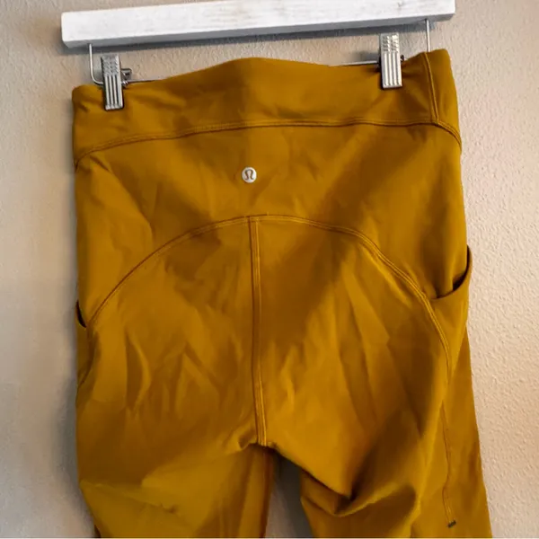 LULU🍋 Power Thru High-Rise Tight 25"‎ - Gold Spice - Image 4
