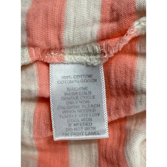 Ann Taylor LOFT Striped‎ Roll-Tab Sleeve Top Casual Everyday Blouse M - Image 6