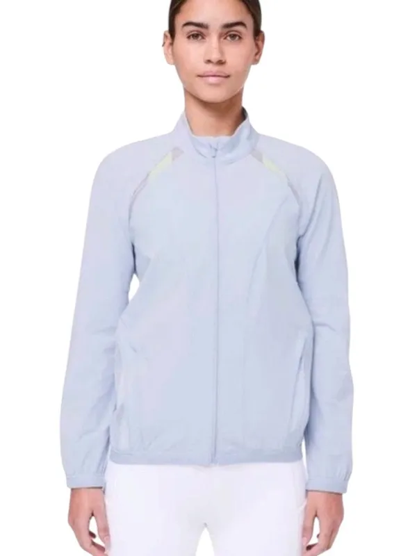 Lululemon Breeze In Jacket in Blue Silk Mesh Size 4 - Image 8
