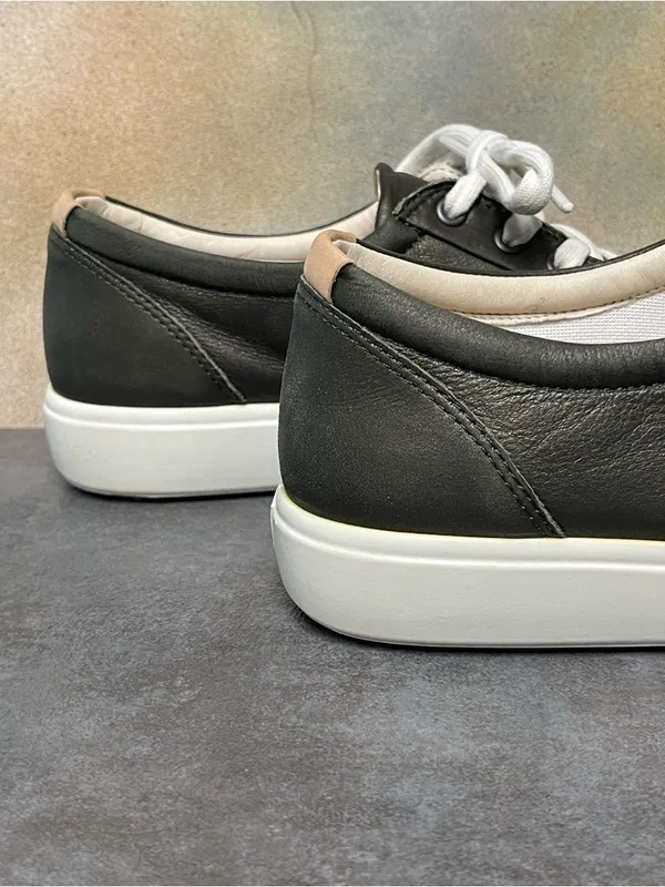 Ecco Soft 7 Women's Deep Green Leather Sneakers Size 10 - Image 12