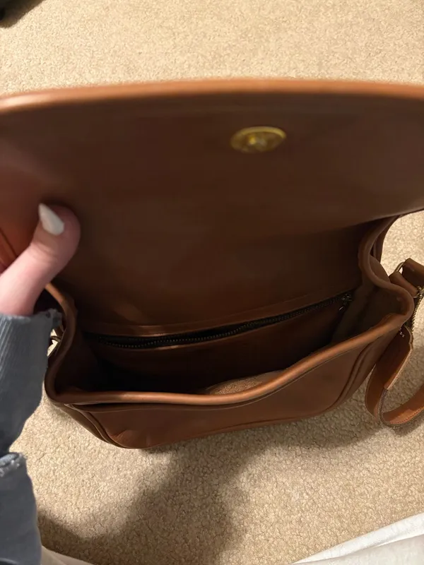 Vintage Coach Leather Brown Bag - Image 8