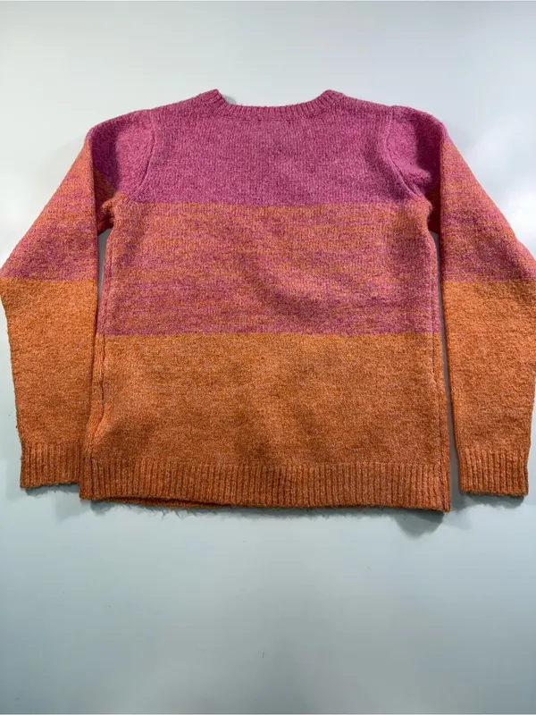 cupcakes & cashmere Pink to Orange Ombre Crewneck Sweater - Image 7