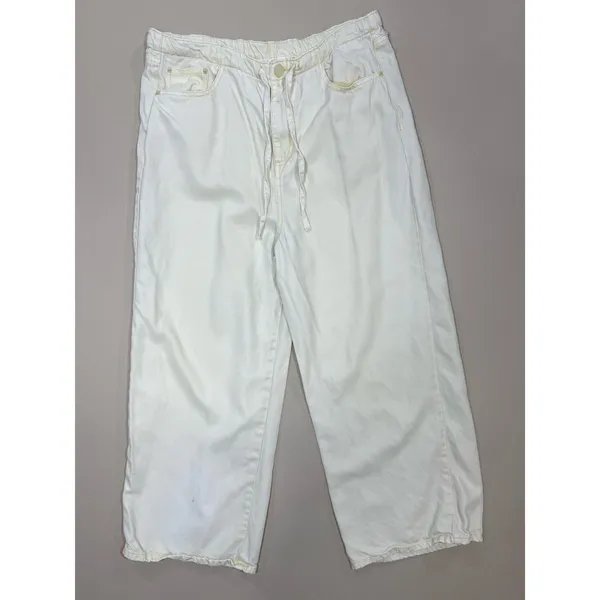 Splendid Yellow Lounge Denim
Crop Pants Medium - Image 4