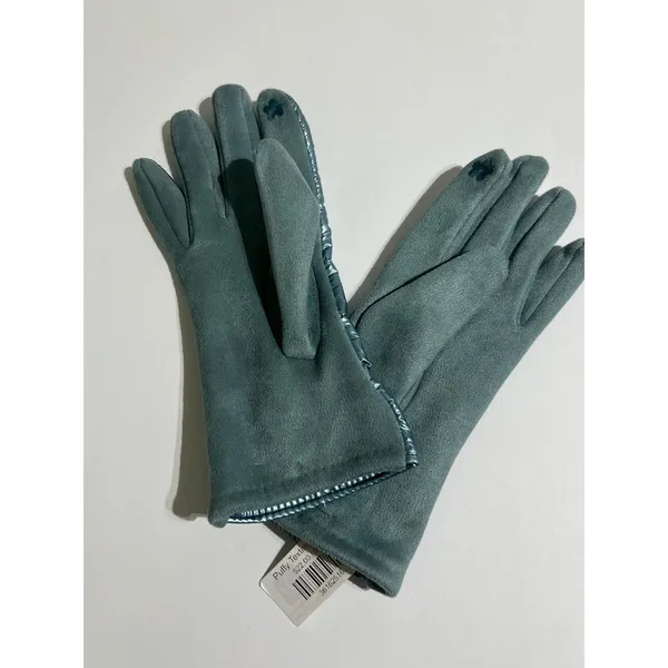Avenue 9 Puffy Texting Gloves Blue Quilted‎ Winter Warm Insulated Womens - Image 5