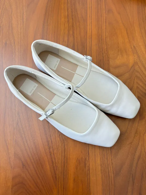 Ballet Flat White Size 8 - Image 4