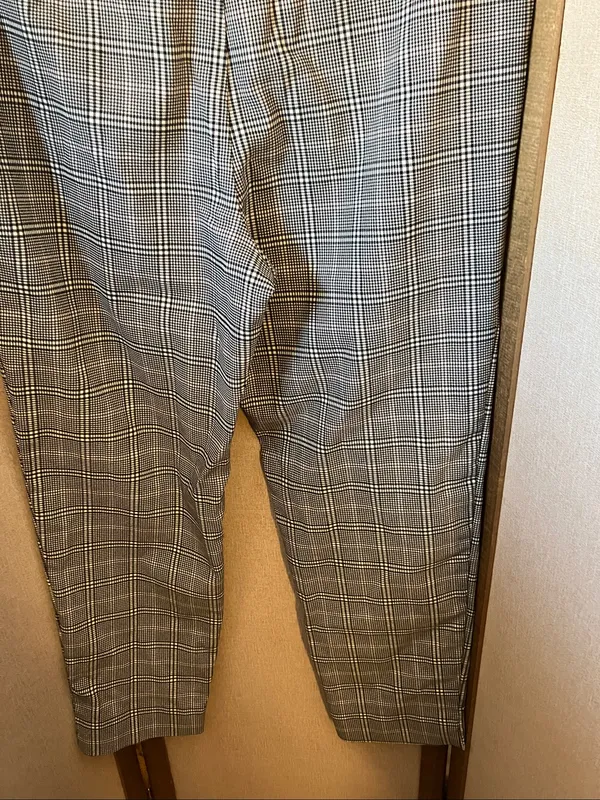 Time and Tru Black & White Plaid Slacks 16 - Image 9