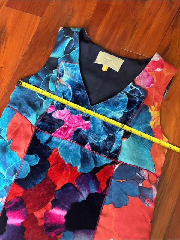 Leifsdottir silk shift dress Blue Size 4 - Image 4
