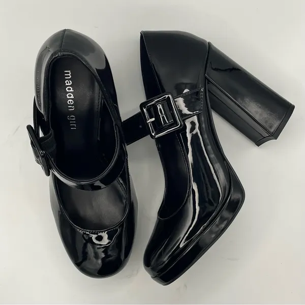 Madden Girl Ursulla black patent leather mary jane platform shoes Size 7.5M - Image 7