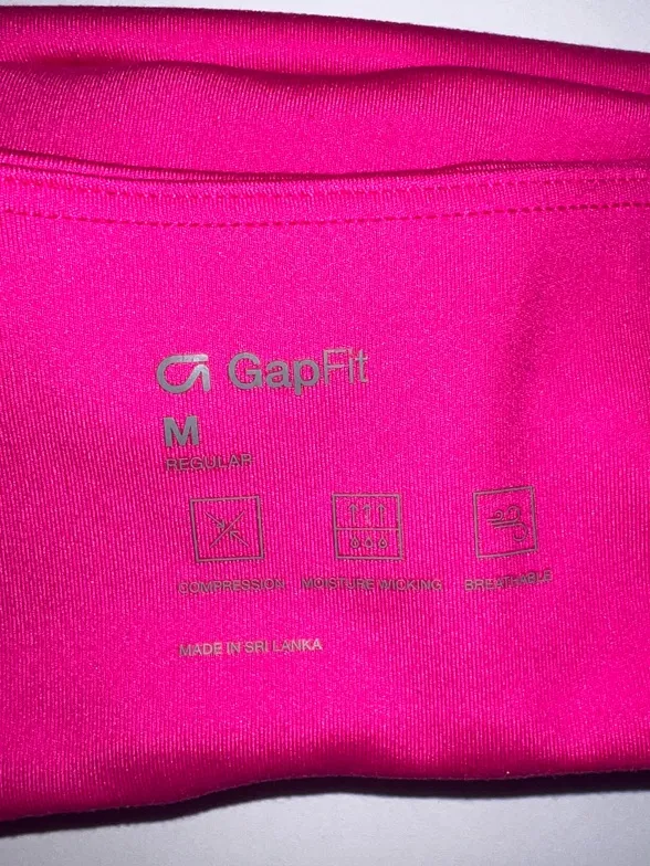 GAP Hot Pink Bandeau Swimsuit top Sports Bra - Image 2