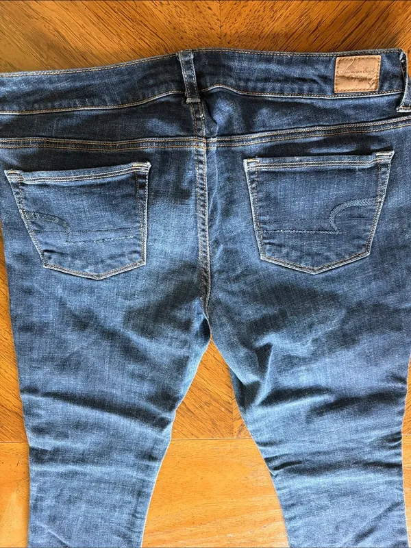 American Eagle Y2K Low Rise Skinny Kickboot jeans - Image 3