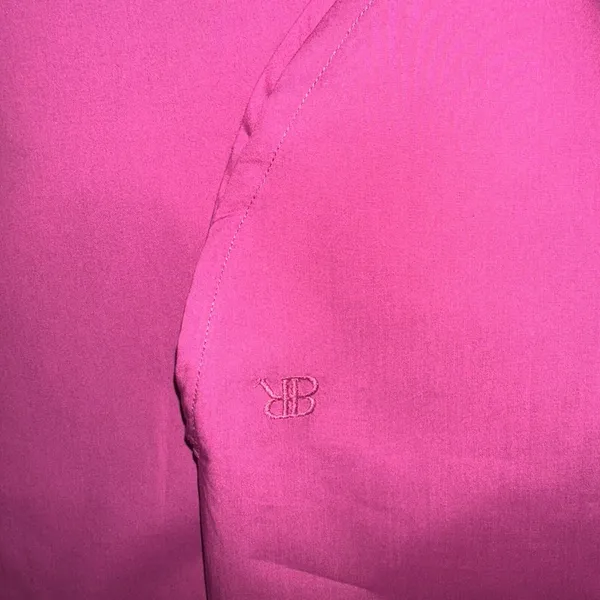 Banana Republic Blouse SZ XXL Oversized Long Sleeve Button Up Fucsia - Image 4
