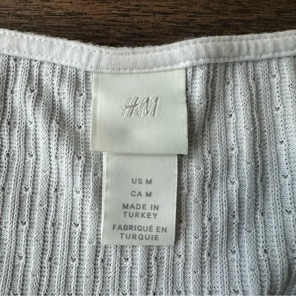 H&M White Bodysuit Top - Image 4