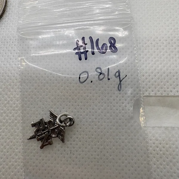 Vintage Sterling Silver‎ RN Nurse Caduceus Charm Pendant Medical Jewelry 0.81g - Image 6