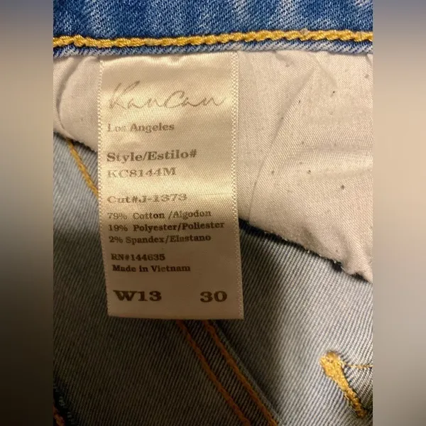 KanCan Los Angeles Distressed Light Wash Skinny Blue Jeans Denim - Image 8