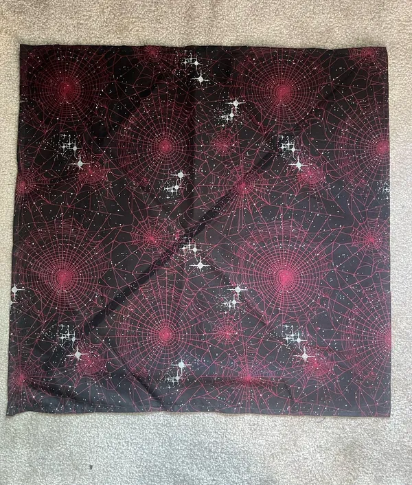 starry spiderweb bandana Black - Image 2