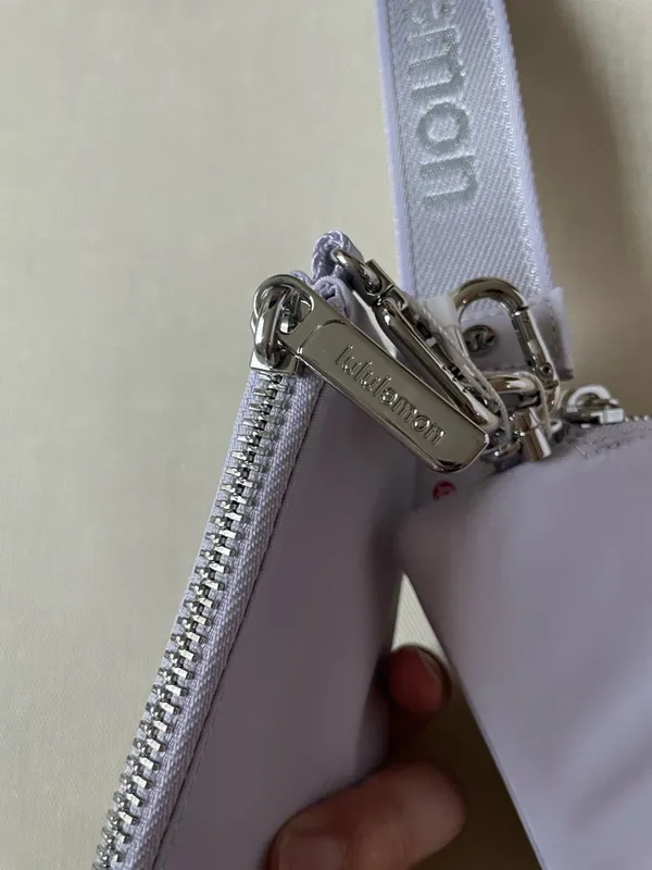 Lululemon Dual Pouch Wristlet *Metallic Wordmark - Faint Lavender - Image 5