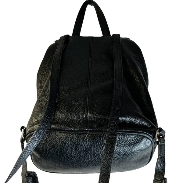Coach Black Leather Backpack‎ - Image 4