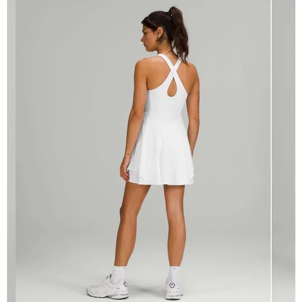 Lululemon Court Crush Dress Size 4 in White - Image 2