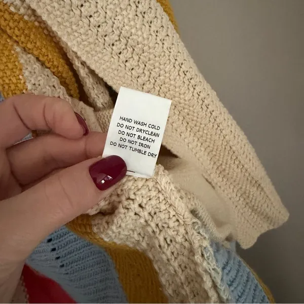 Judith March Colorful Striped Knit Sweater Cardigan Women’s Size M - Image 6