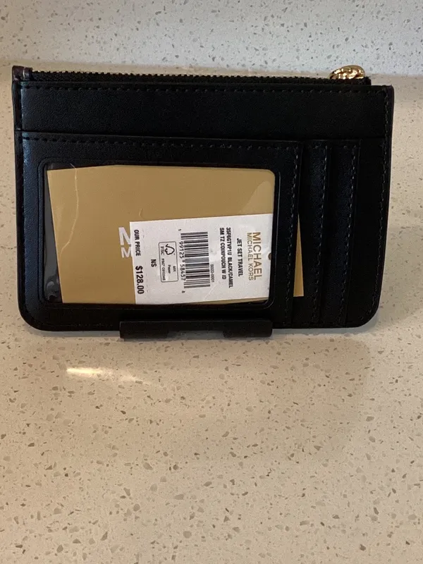 Michael Kors Jet Set Travel Small Printed Houndstooth Coin Pouch - Image 2
